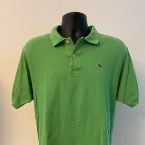 Men’s Lime Lacoste Polo Shirt size 6 (L)